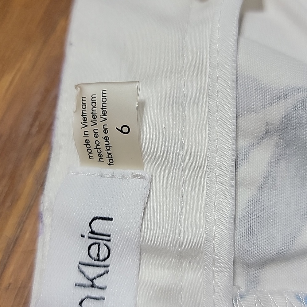 Calvin klein long pants 🌼🪻💐 floral color size 6 99 cotton 2% spandex - Picture 6 of 16